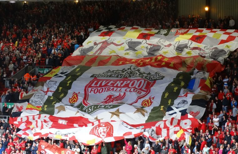 Liverpool FC Banner on the Stand