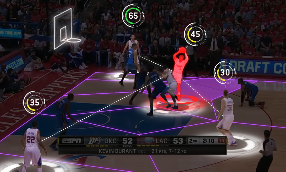 Basketball gamew with Augmented reality