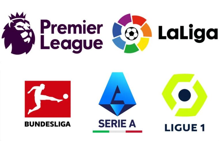 Logos of Big Five Leagues In Europe